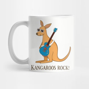 Kangaroos Rock, Funny Cute Kangaroo Australian Mug